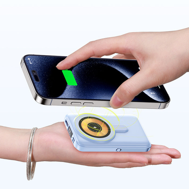 🔥Hot Sale 50% korting🔋Magnetische draadloze powerbank 10000mAh snellader met telefoonhouder
