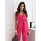 ☀️Frauen Mouwloze V-hals Effen Jumpsuit🕊️
