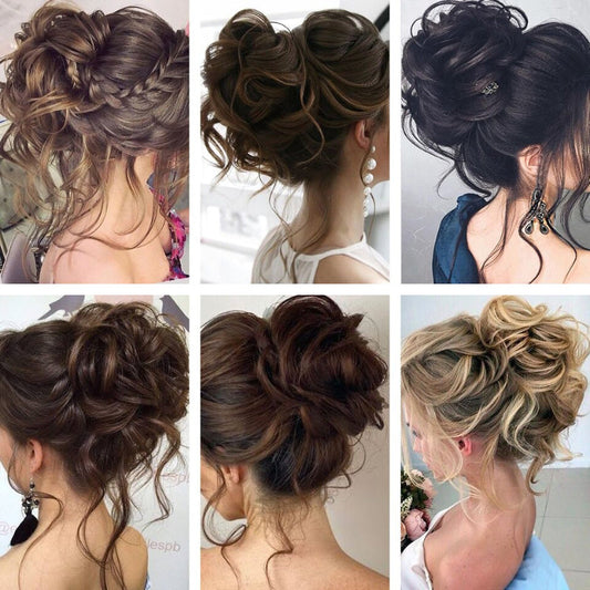 💗LAST DAY - BUY 1 GET 1 FREE💗Messy Curly Hair Bun Scrunchie Extensions