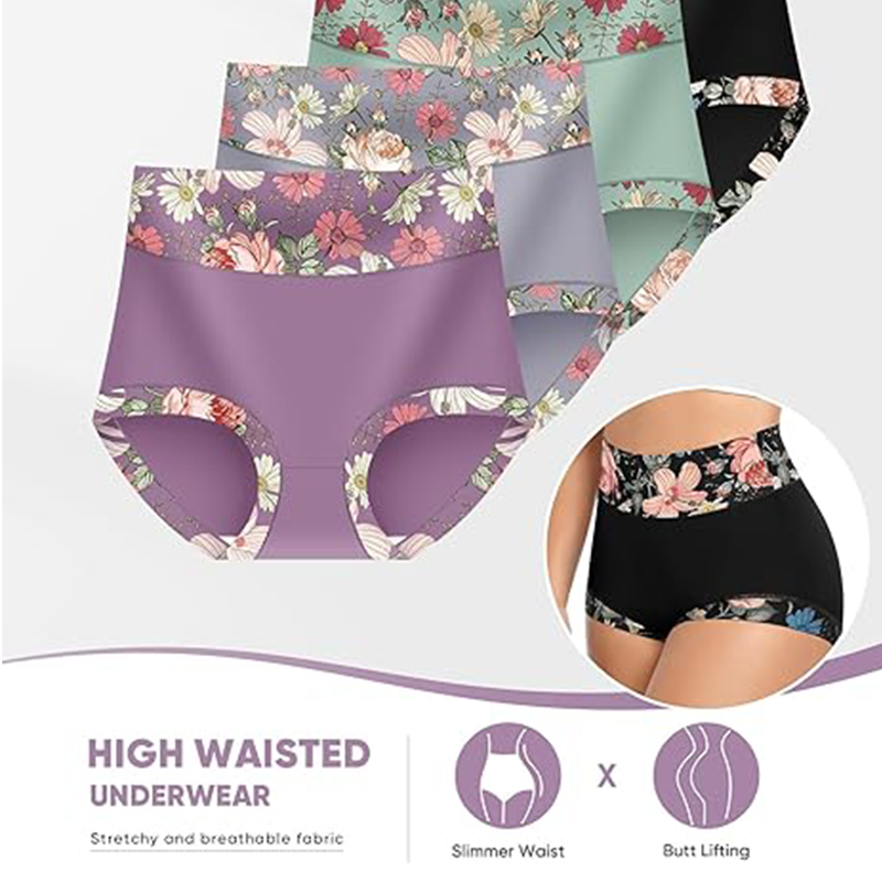 🔥Koop er 1 en krijg er 2 gratis🔥Dames Slips met Hoge Taille en Bloemenprint