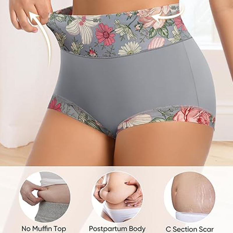 🔥Koop er 1 en krijg er 2 gratis🔥Dames Slips met Hoge Taille en Bloemenprint