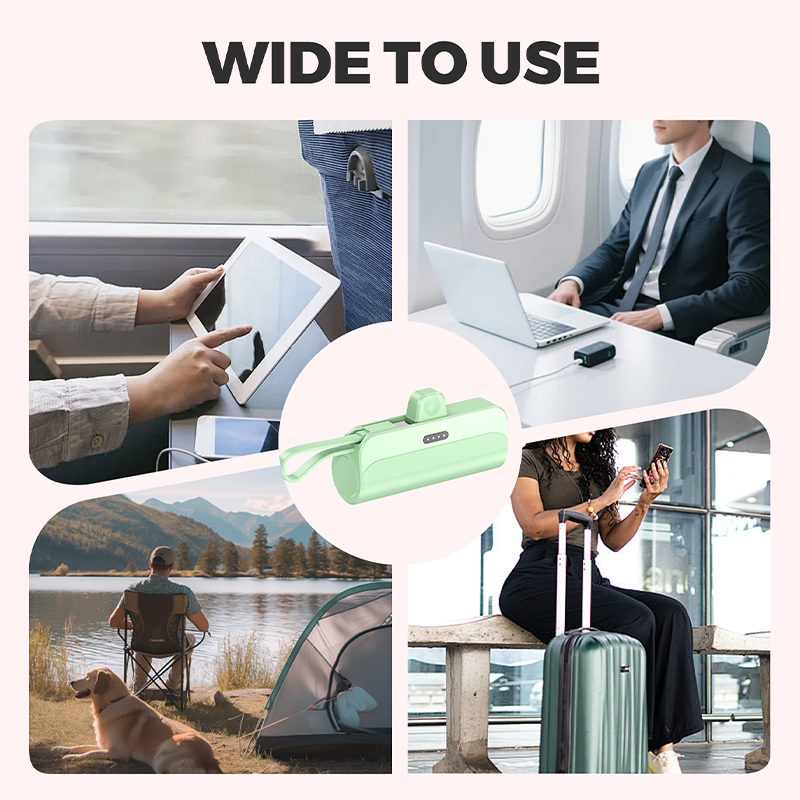 Draagbare Powerbank met Hoge Capaciteit en Ingebouwde Kabels🔋🔌