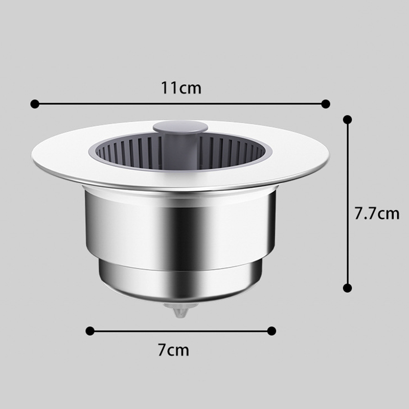 Pop-up afvoerstop met zeefje