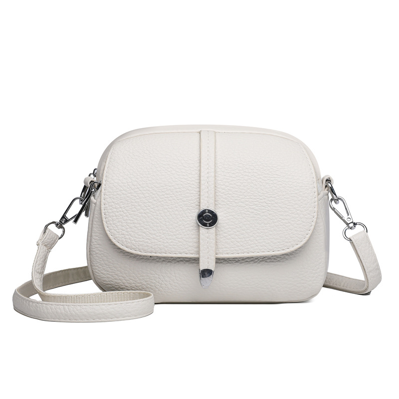Lichtgewicht crossbodytas voor dames in effen kleur