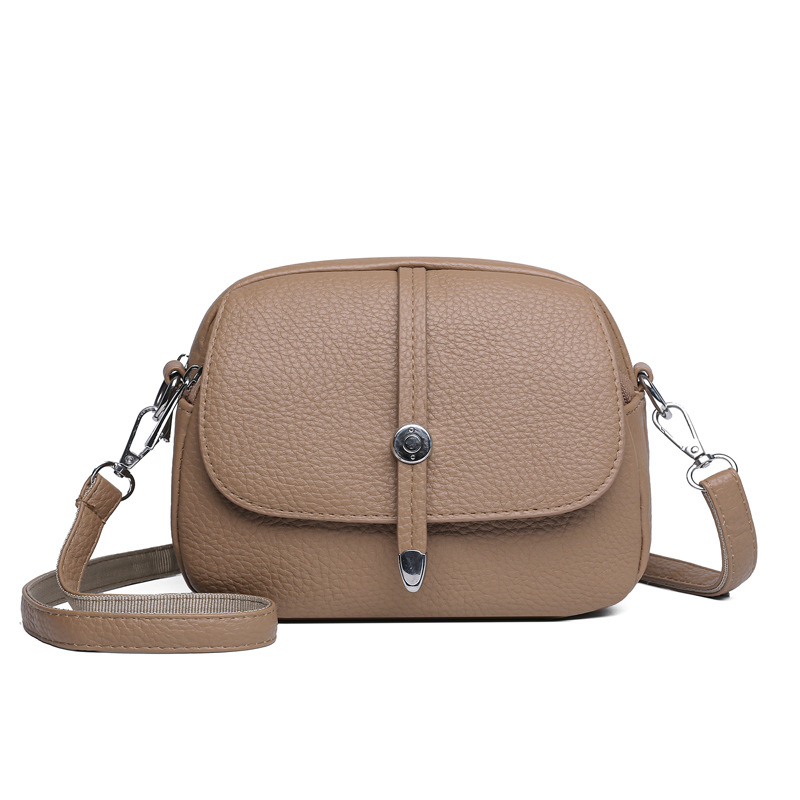 Lichtgewicht crossbodytas voor dames in effen kleur