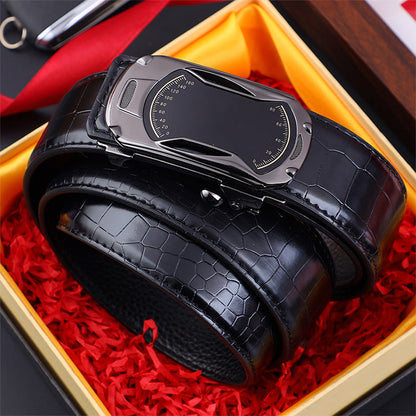 Automatische gesp voor heren met krokodillenpatroon