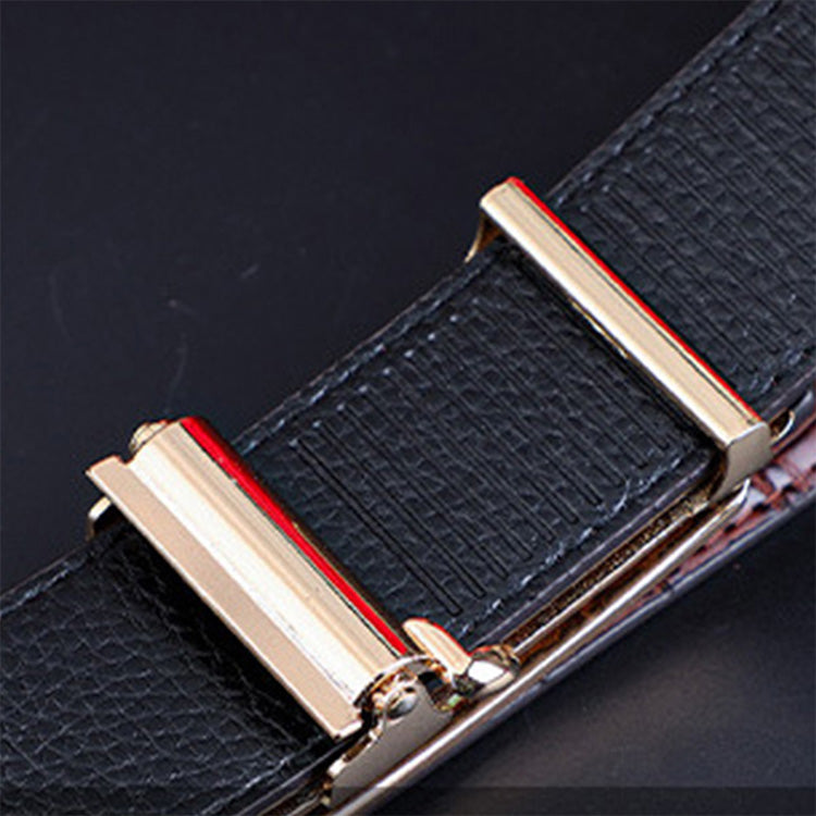 Automatische gesp voor heren met krokodillenpatroon