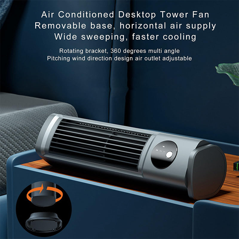 3-standen stille desktop towerventilator
