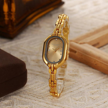 Vintage ovale armbandhorloge voor dames