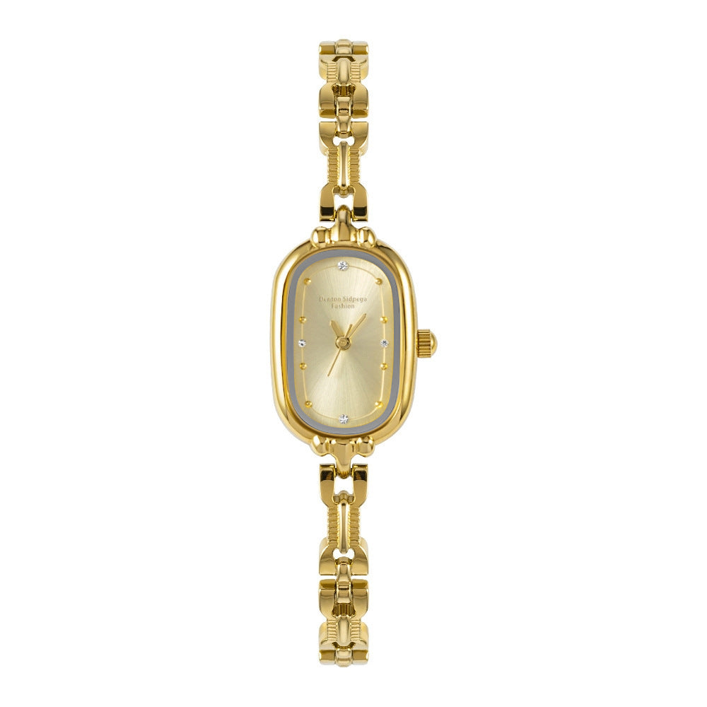 Vintage ovale armbandhorloge voor dames