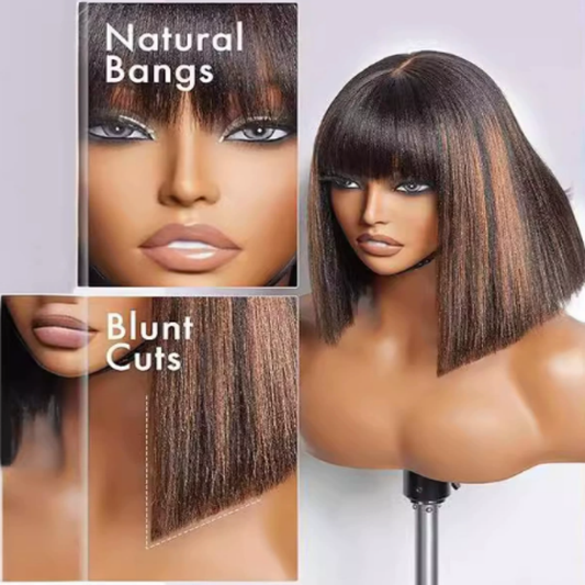 🔥New aankomst 50 %korting op💥Natuurlijke en stijlvolle bob -pruik voor vrouwen