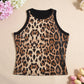 Sequin ronde hals slim fit tanktop