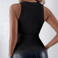Sequin ronde hals slim fit tanktop