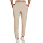 ⏰🎁Hoge elastische broek voor dames met zakken met ritssluiting
