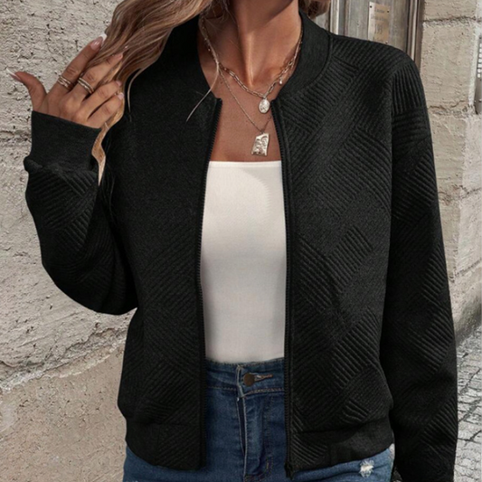 Casual modieuze damesvest met ritssluiting