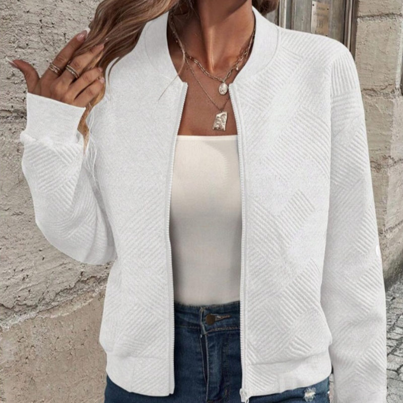 Casual modieuze damesvest met ritssluiting