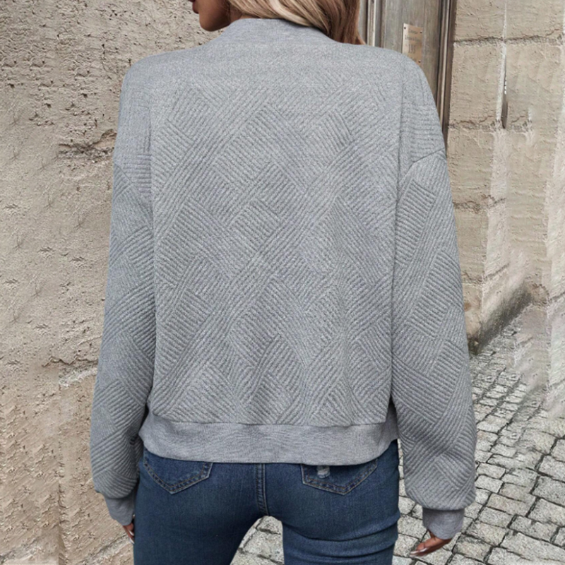 Casual modieuze damesvest met ritssluiting