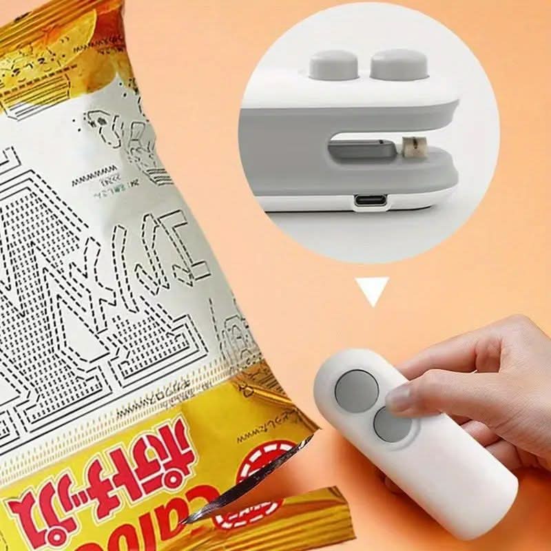 2-in-1 mini draagbare oplaadbare zakkensluit- en snijmachine