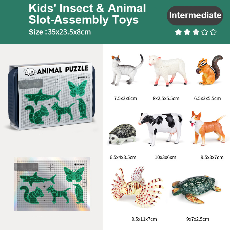 🐞🎄Best verkocht！🎁 Bouwspeelgoed Insecten & Dieren – Leuk Cadeau voor Kinderen ✨