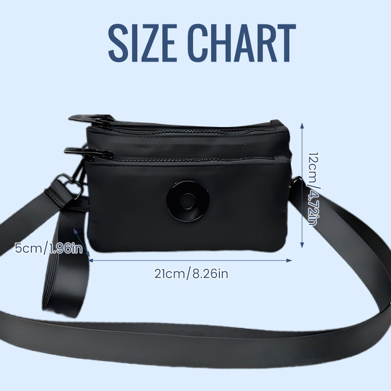 Modieuze crossbodytas met ritssluiting