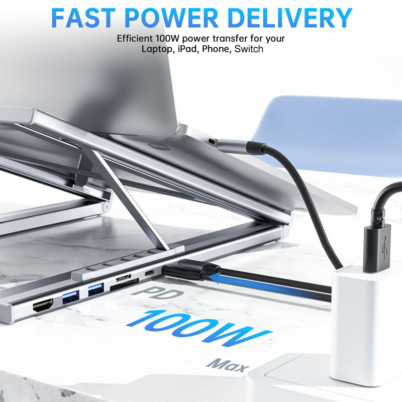 🔥Uitverkoop 50% korting🔥USB-C Dockingstation Laptopstandaard met 4K HDMI💻