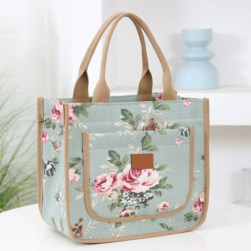 Lunchzak met bloemenprint voor dames