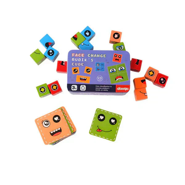 💖HETE VERKOOP 49% KORTING🎁5D Puzzel Educatief Gezichten Veranderend Spel - Interactieve Familie Activiteit met Draaiende Gezichten voor Creatief Leren🧩