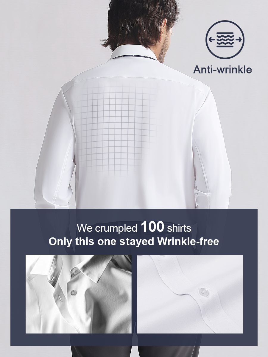 Heren TriProof Stretch Strijkvrije Overhemden