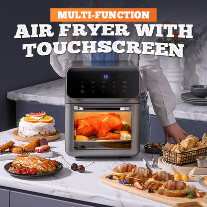 🔥50%  korting - TOP AANBIEDING🍳🍗 Multifunctionele Airfryer met kijkvenster en touchscreen | Gratis verzending✈️