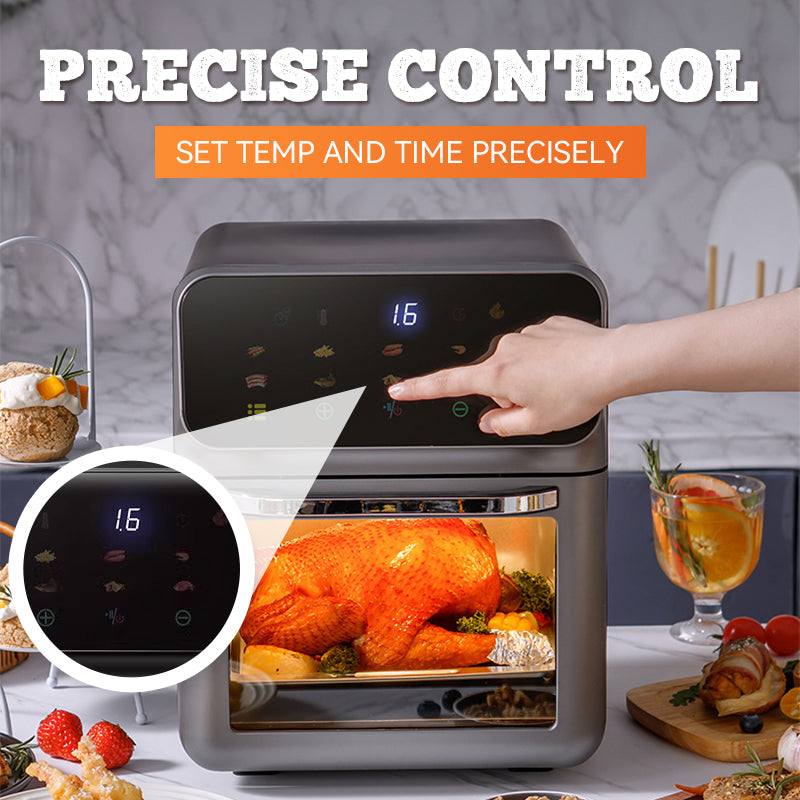 🔥50%  korting - TOP AANBIEDING🍳🍗 Multifunctionele Airfryer met kijkvenster en touchscreen | Gratis verzending✈️