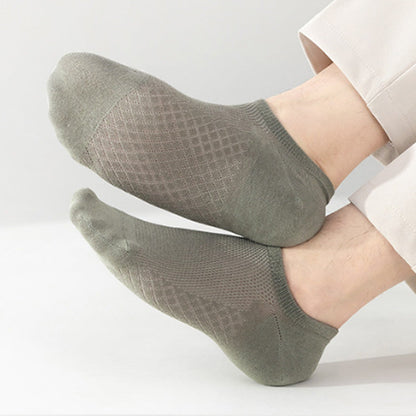 Heren sokken in effen kleur, ademend mesh