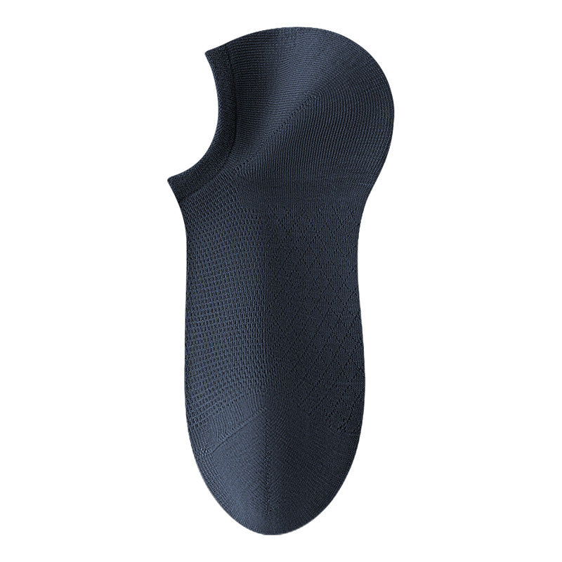 Heren sokken in effen kleur, ademend mesh
