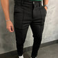 Casual, effen pantalon voor heren