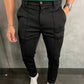Casual, effen pantalon voor heren