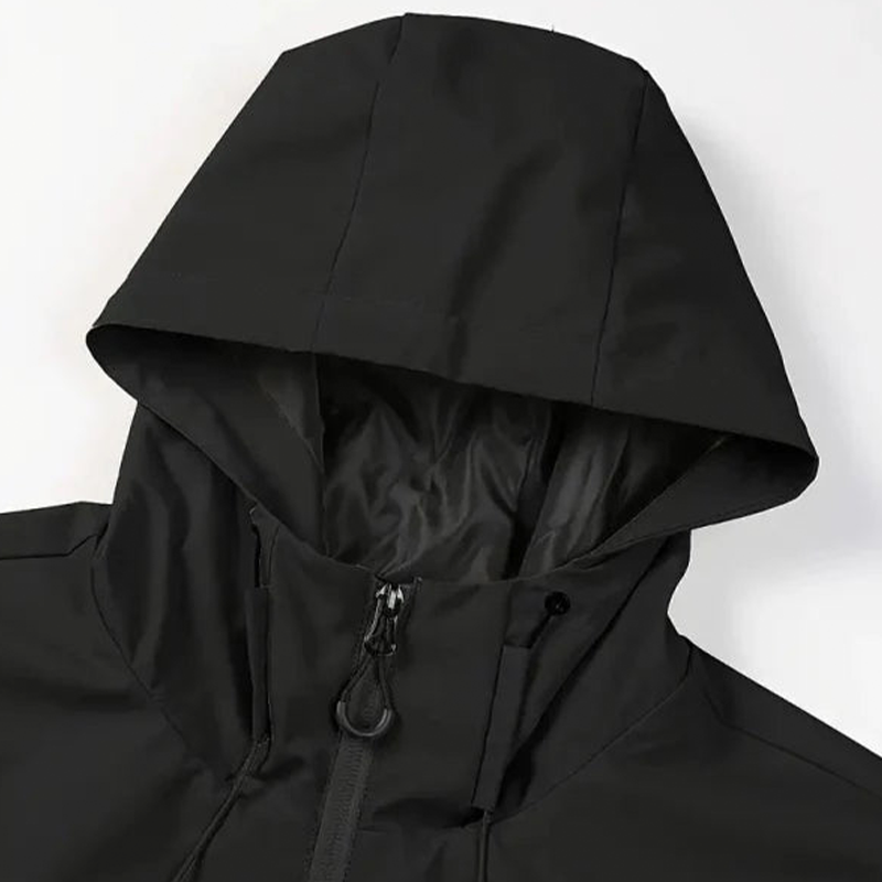 Heren outdoor sportjas in effen kleur