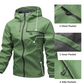 Heren outdoor sportjas in effen kleur