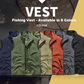 Oversized mouwloos gilet met zakken voor heren
