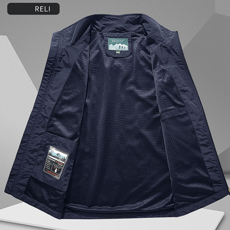 Oversized mouwloos gilet met zakken voor heren