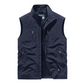 Oversized mouwloos gilet met zakken voor heren