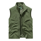 Oversized mouwloos gilet met zakken voor heren