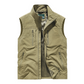 Oversized mouwloos gilet met zakken voor heren