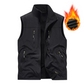 Oversized mouwloos gilet met zakken voor heren
