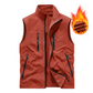 Oversized mouwloos gilet met zakken voor heren