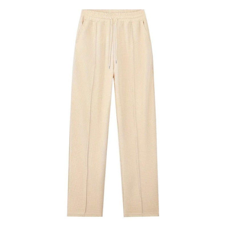 Nu 50% voorjaarskorting💥Wafelstrik Trui & Rechte Broek – Alledaags Comfort Set voor Mannen👕👖Een set die wél comfortabel is, maar niet slonzig