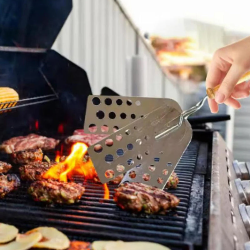 Compacte anti-aanbak drievoudige hamburger spatel