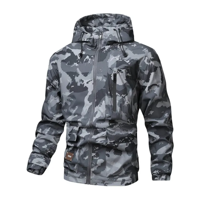🦅 Heren Camouflage Jas: Capuchon, Meer Zakken & Weerbestendig – Perfect Voor Outdoor & Stad!