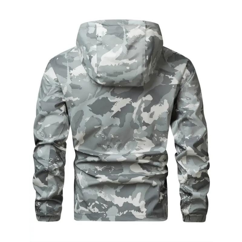 🦅 Heren Camouflage Jas: Capuchon, Meer Zakken & Weerbestendig – Perfect Voor Outdoor & Stad!