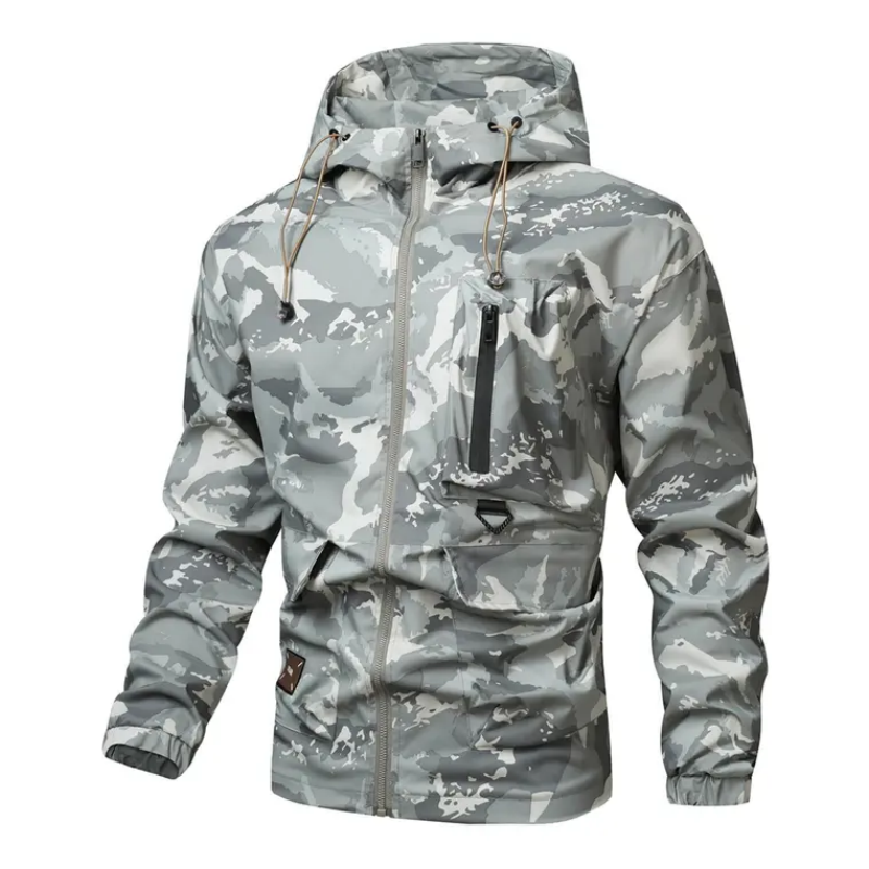 🦅 Heren Camouflage Jas: Capuchon, Meer Zakken & Weerbestendig – Perfect Voor Outdoor & Stad!