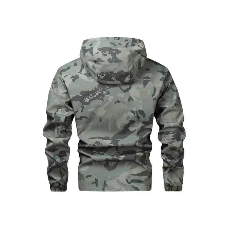 🦅 Heren Camouflage Jas: Capuchon, Meer Zakken & Weerbestendig – Perfect Voor Outdoor & Stad!