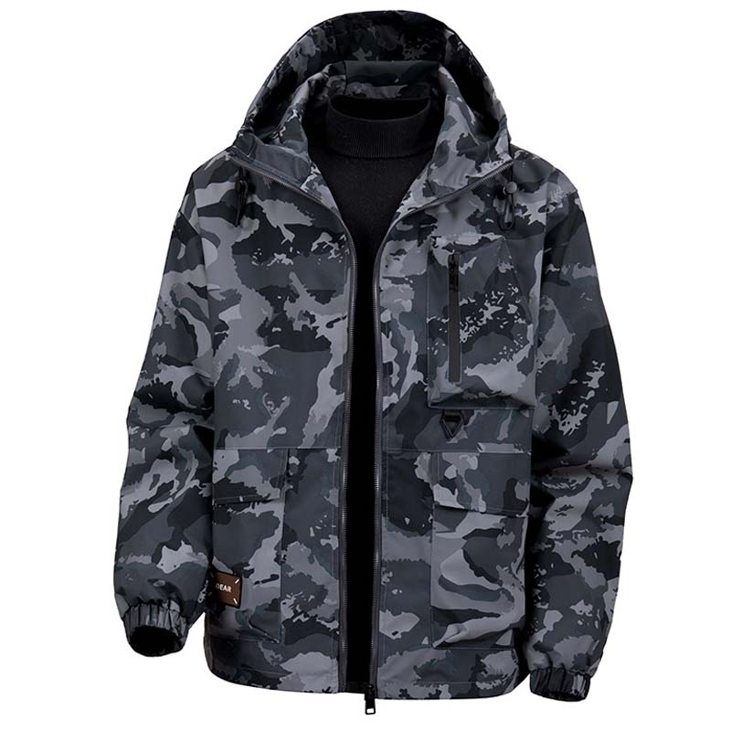🦅 Heren Camouflage Jas: Capuchon, Meer Zakken & Weerbestendig – Perfect Voor Outdoor & Stad!